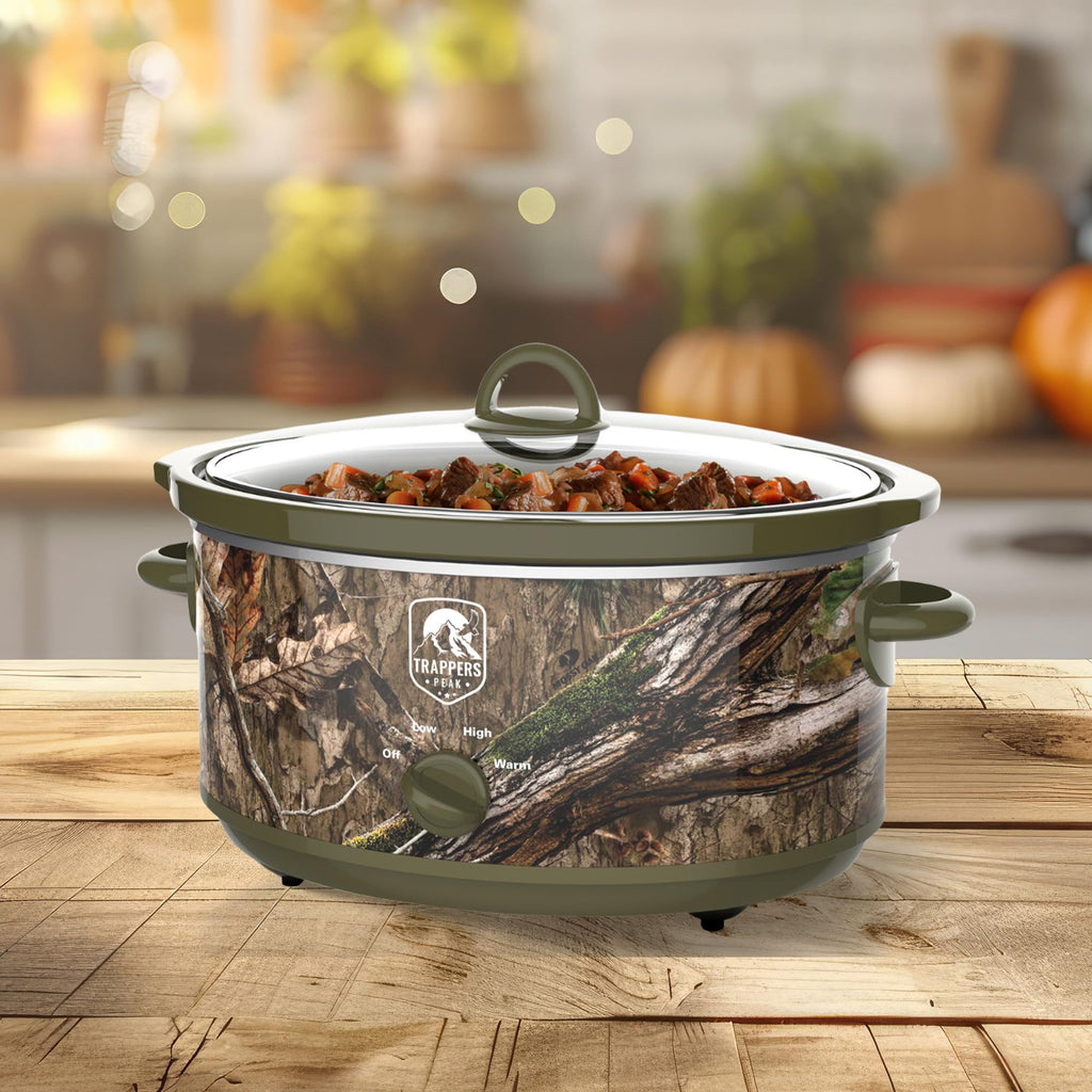 7 Quart Oval Slow Cooker Pot with Heat Settings N27152