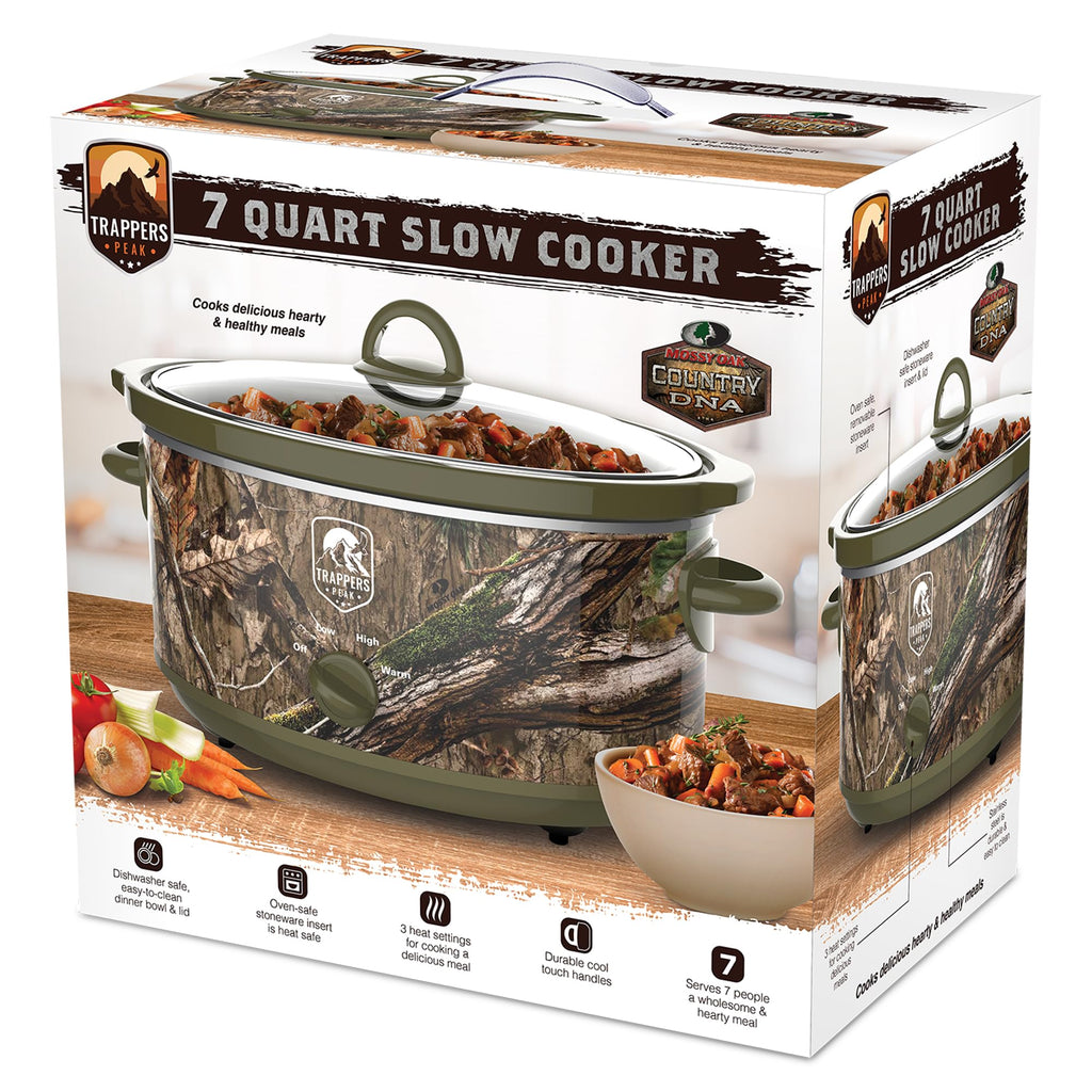 7 Quart Oval Slow Cooker Pot with Heat Settings N27152
