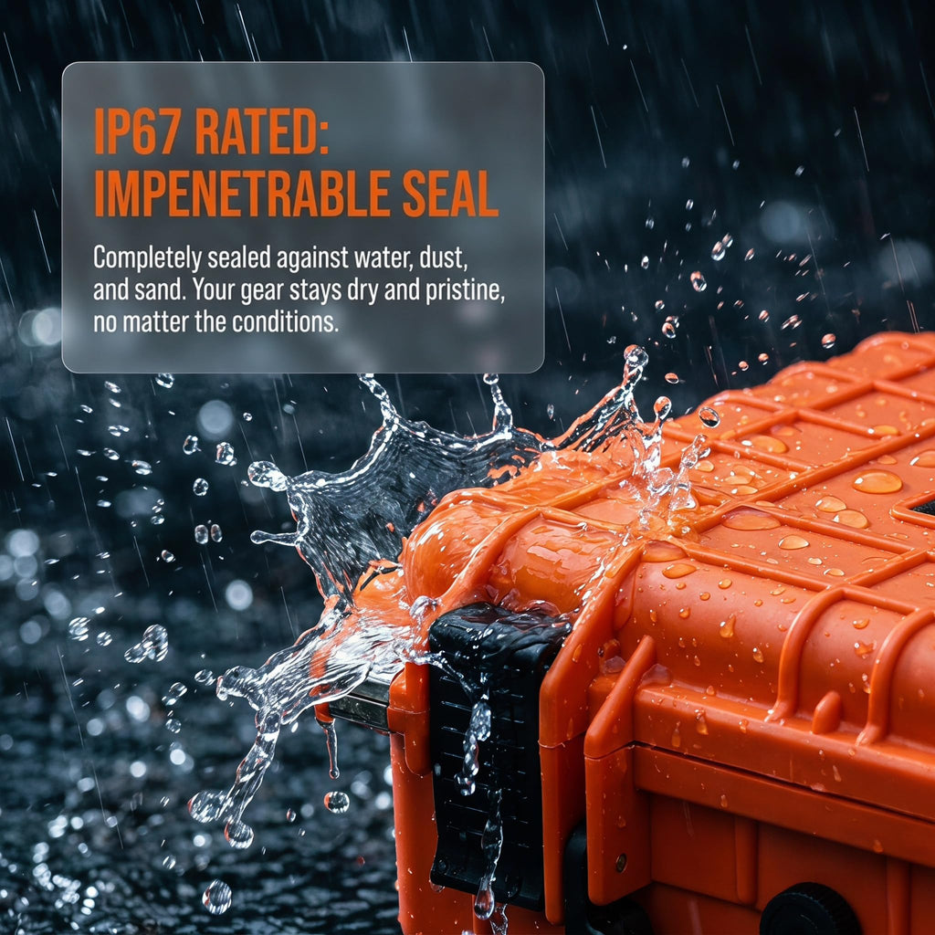 Portable IP67 Waterproof Protective Case with Customizable Foam O1967