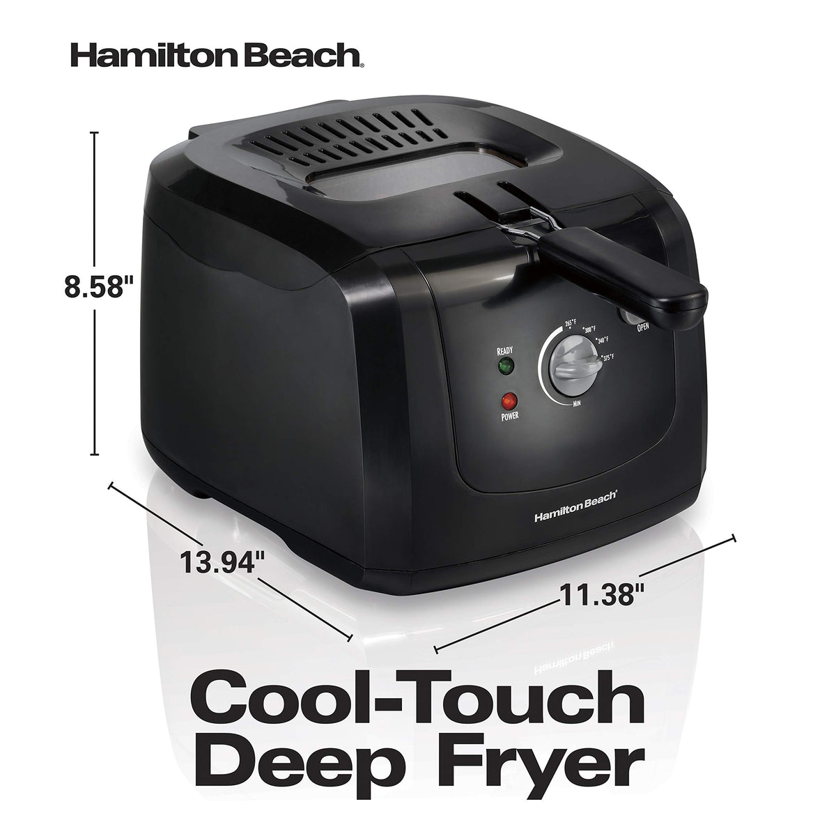 Cool Touch Electric Deep Fryer with Basket K11855