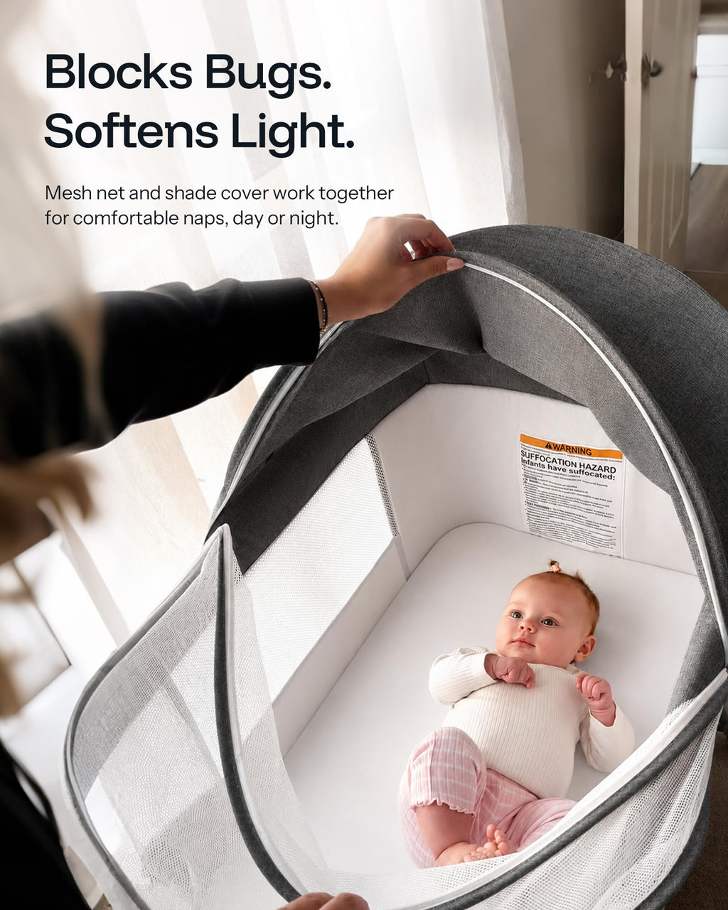 3 in 1 Baby Bassinet with Mattress Z400188