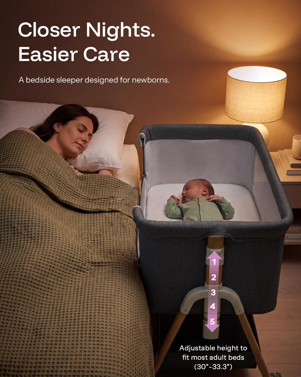 3 in 1 Baby Bassinet with Mattress Z400188