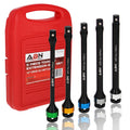 1/2in Drive 8in Long Torque Limiting Socket Extension Bar 5pc Set P3657