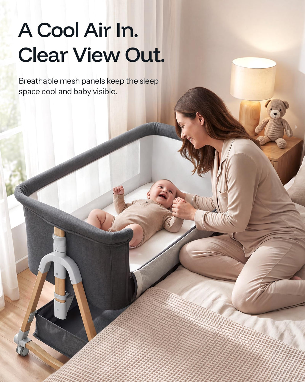 3 in 1 Baby Bassinet with Mattress Z400188