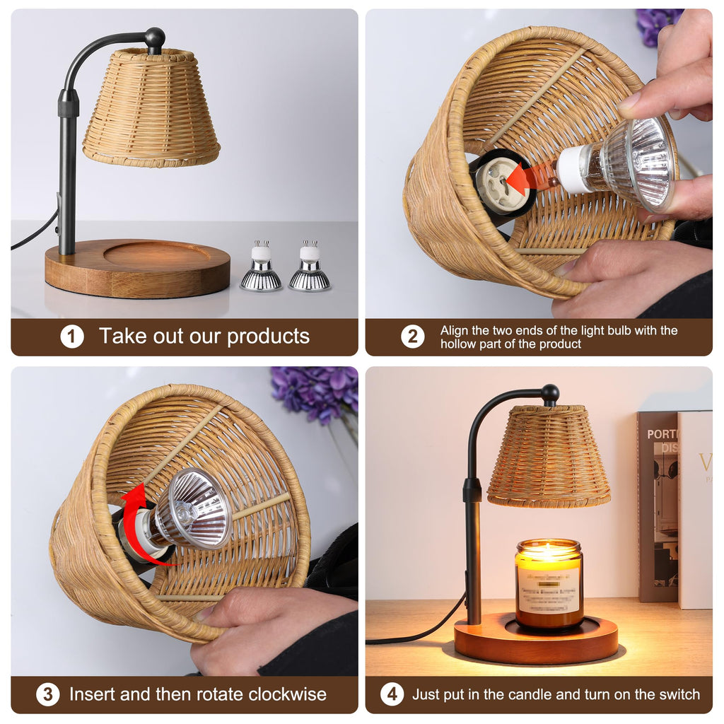 Electric Candle Warmer Lamp with Timer Dimmer J227