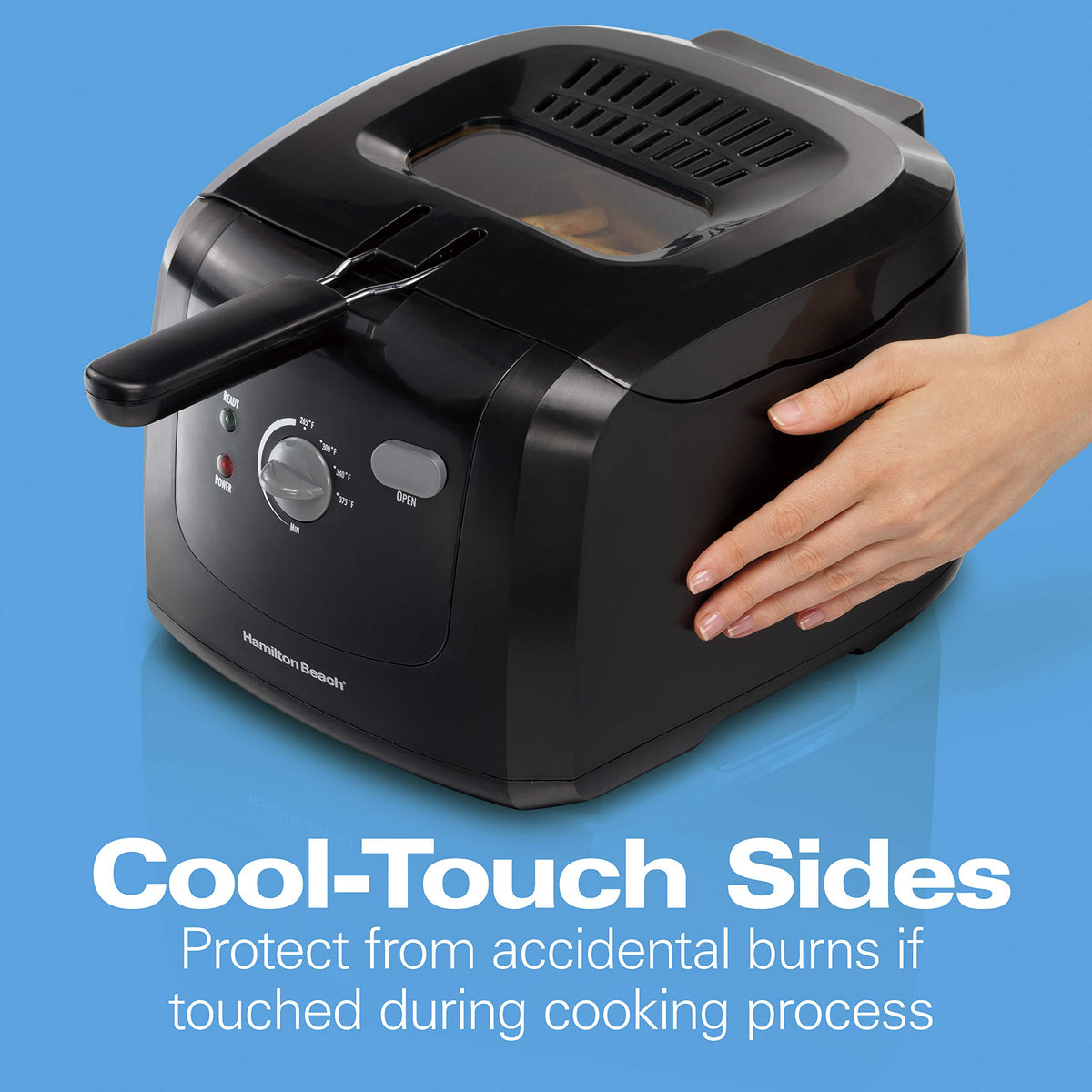 Cool Touch Electric Deep Fryer with Basket K11855