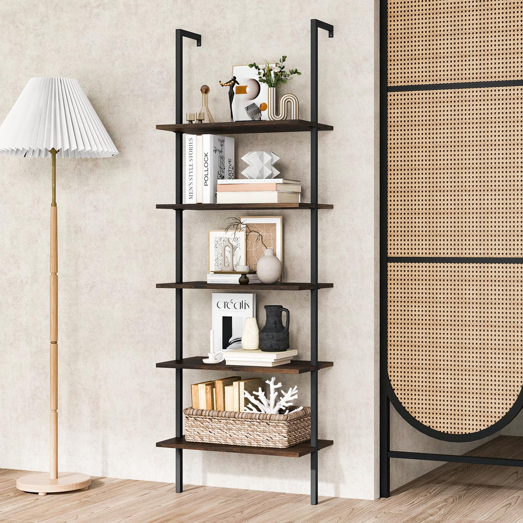 5-Tier Wall Mounted Bookshelf P90664