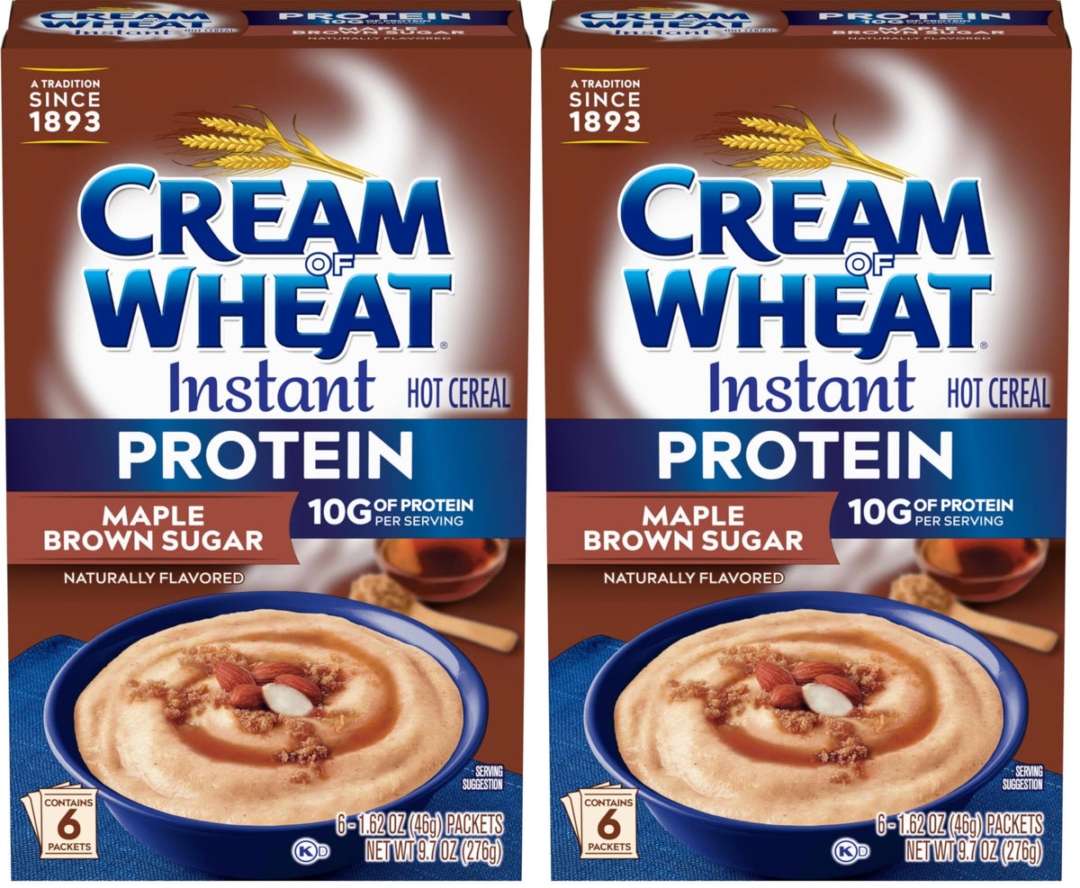 Instant High Protein Hot Cereal, Maple Brown Sugar, 12 Packets D133008