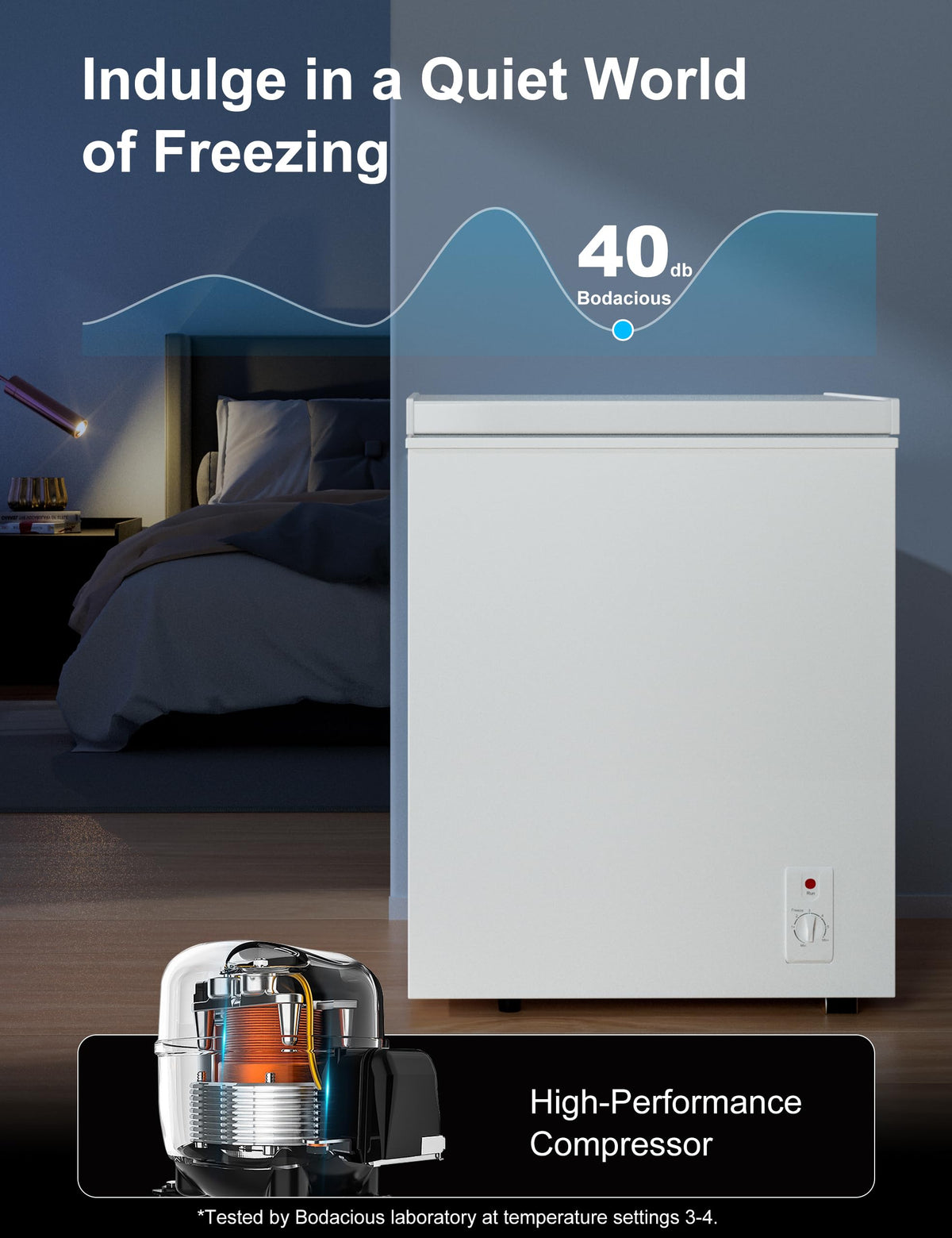 2.5 Cu.Ft White Chest Freezer E1513