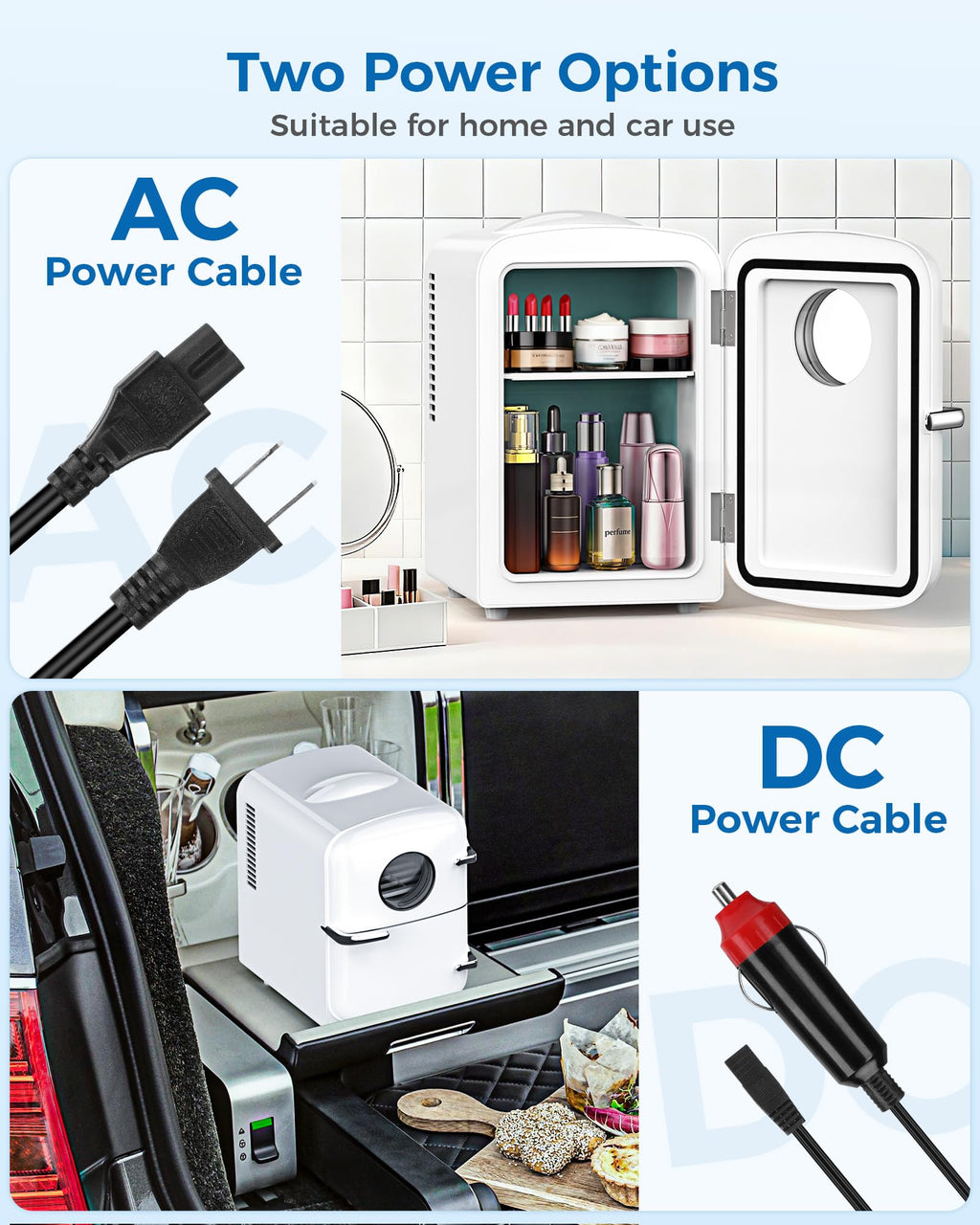White Mini Fridge D360