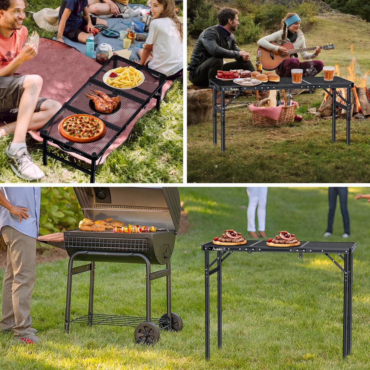Folding Aluminum Camping Table 3 ft U348