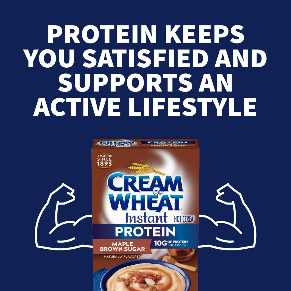 Instant High Protein Hot Cereal, Maple Brown Sugar, 12 Packets D133008