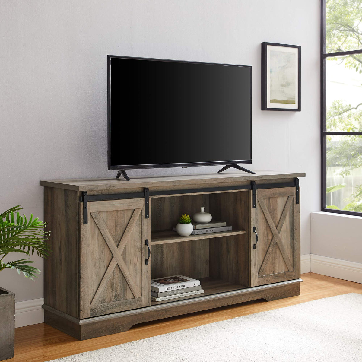 Grey Wash 58 Inch TV Stand E445655