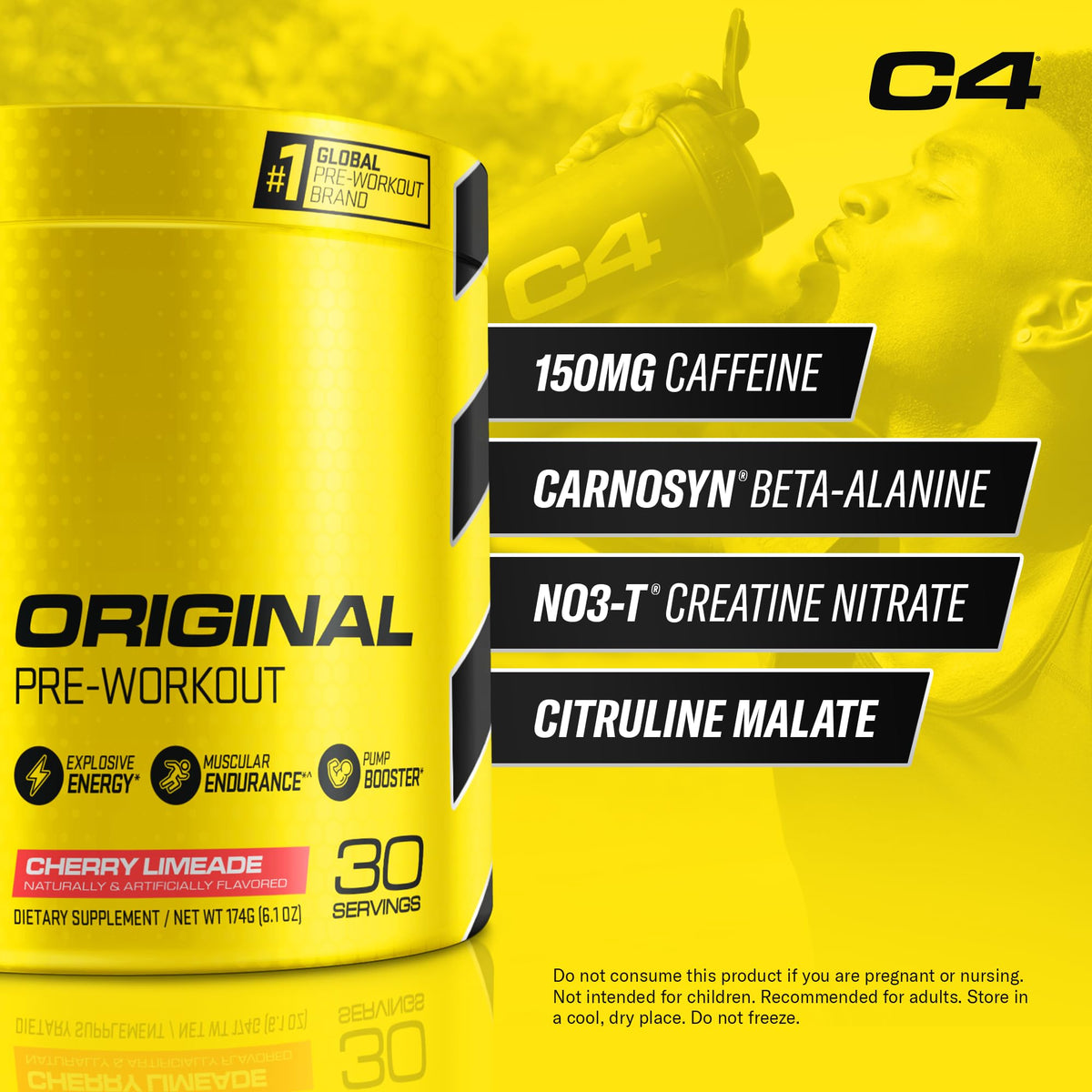 Pre Workout 150mg Caffeine 30 Servings K8642