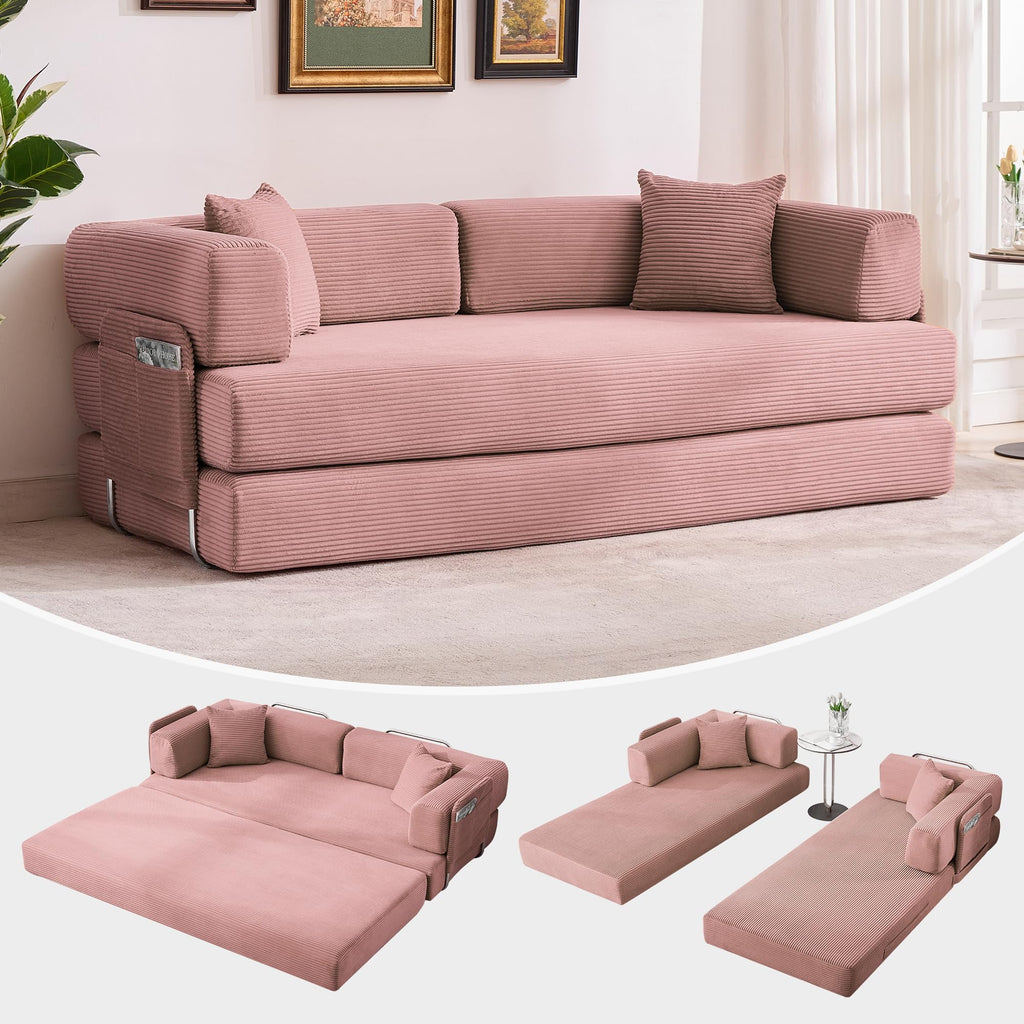 5-in-1 Convertible Sleeper Sofa Bed F109696