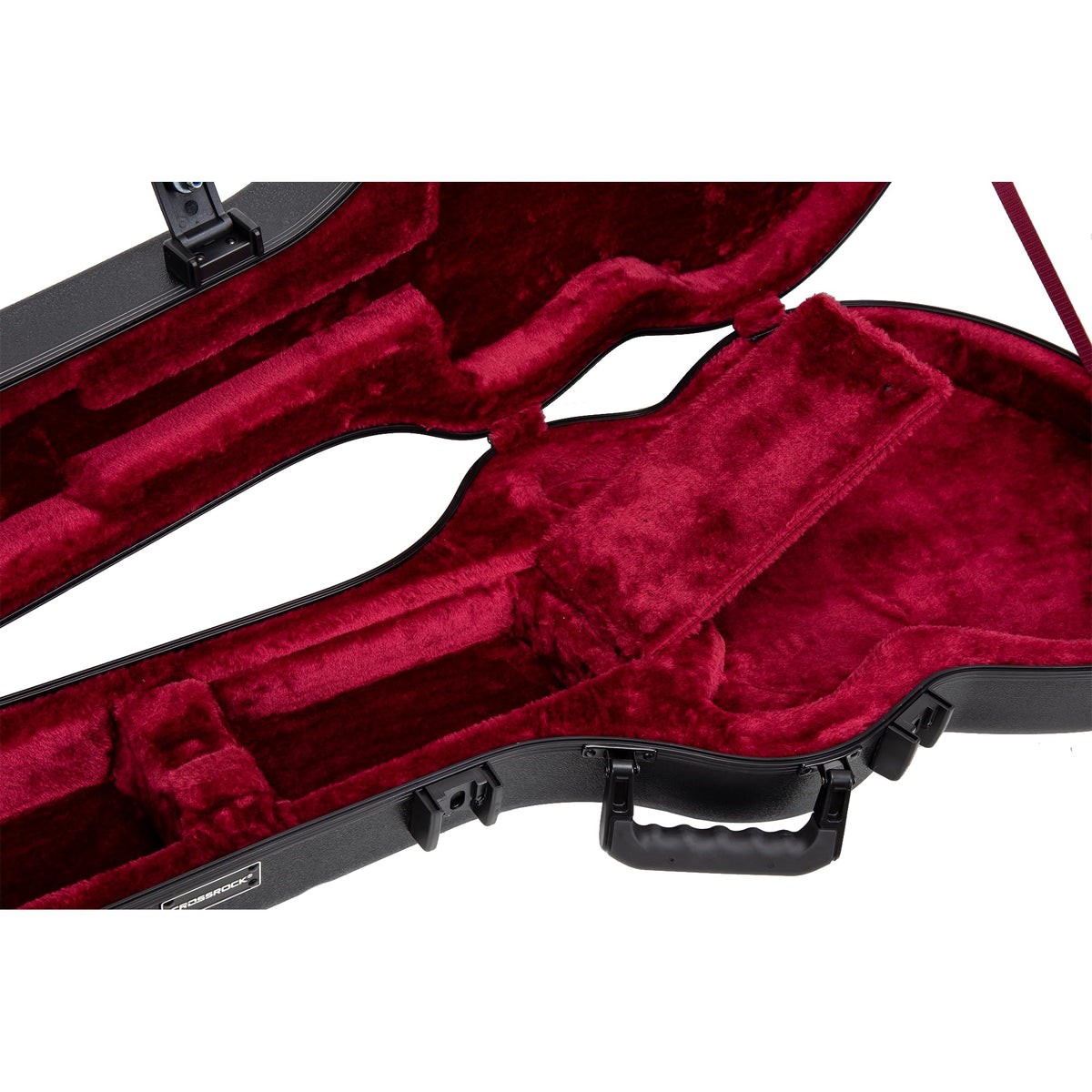 Black Semi-Hollow Electric Guitar Flight Case with Lock C88734