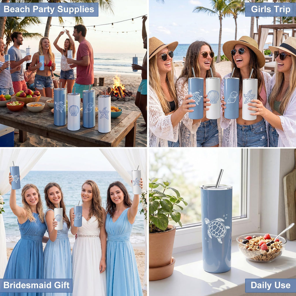 4 Pack Insulated Stainless Steel Tumblers U908123
