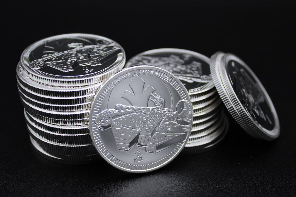 1 oz Silver Star Wars Millennium Falcon $2 S4904