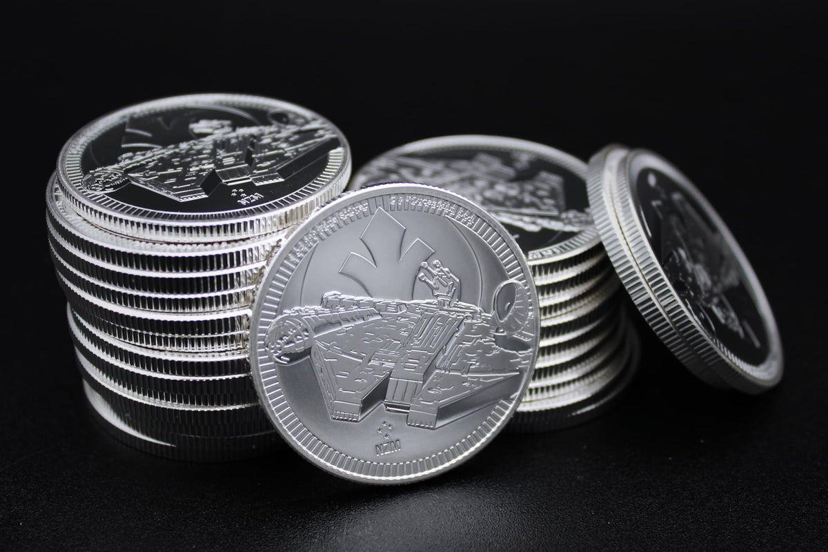 1 oz Silver Star Wars Millennium Falcon $2 S4904