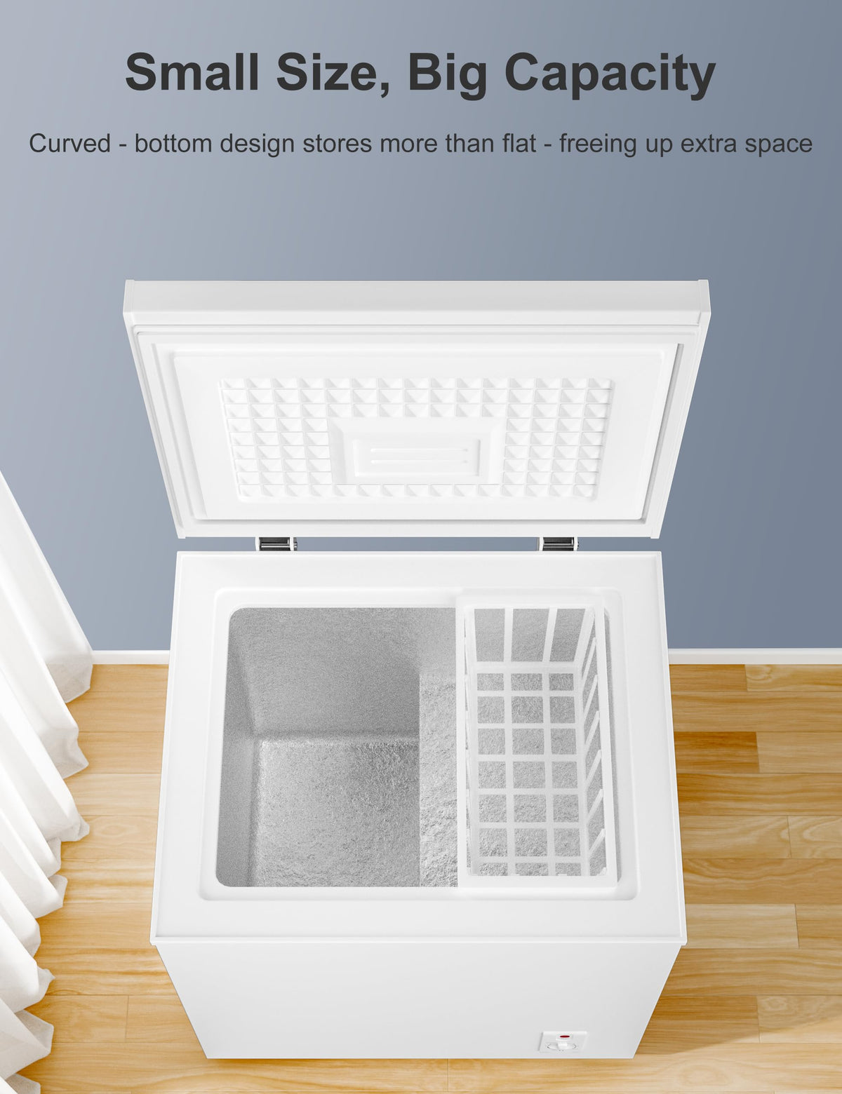 2.5 Cu.Ft White Chest Freezer E1513