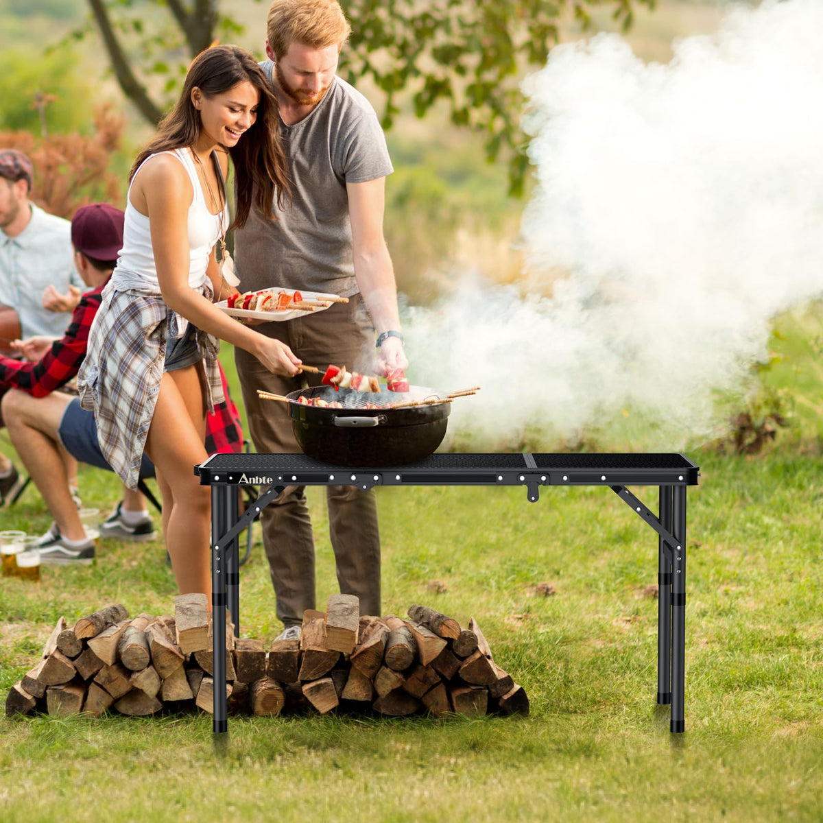 Folding Aluminum Camping Table 3 ft U348