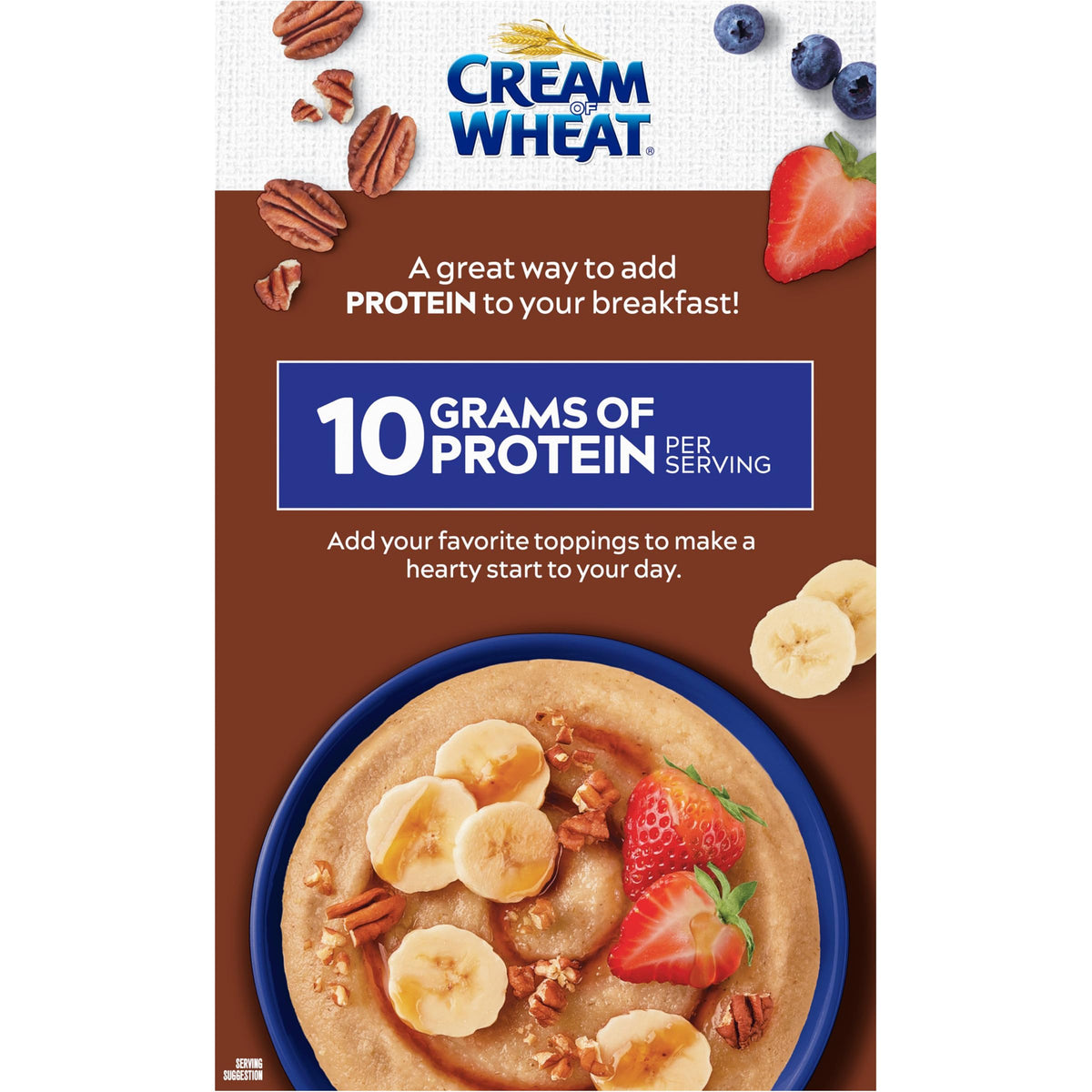 Instant High Protein Hot Cereal, Maple Brown Sugar, 12 Packets D133008