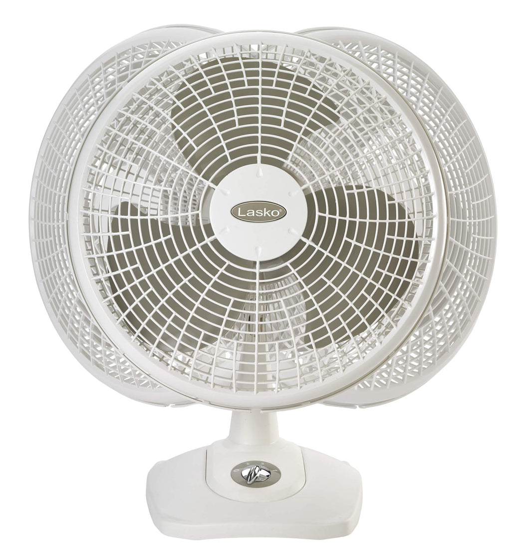 16" Oscillating Portable Table Fan with 3 Speeds, White W39913