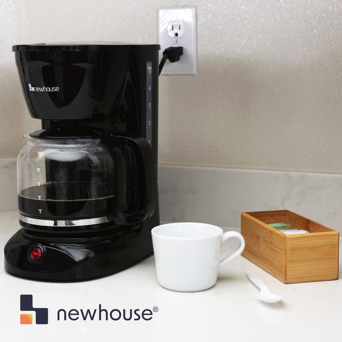 12 Cup Electric Coffee Maker with Auto Shut Off V291