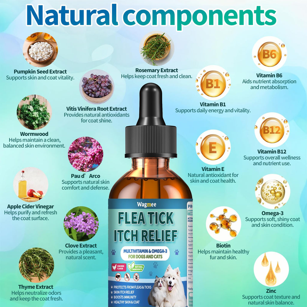 Oral Flea and Tick Prevention Drops 2 fl oz L703363