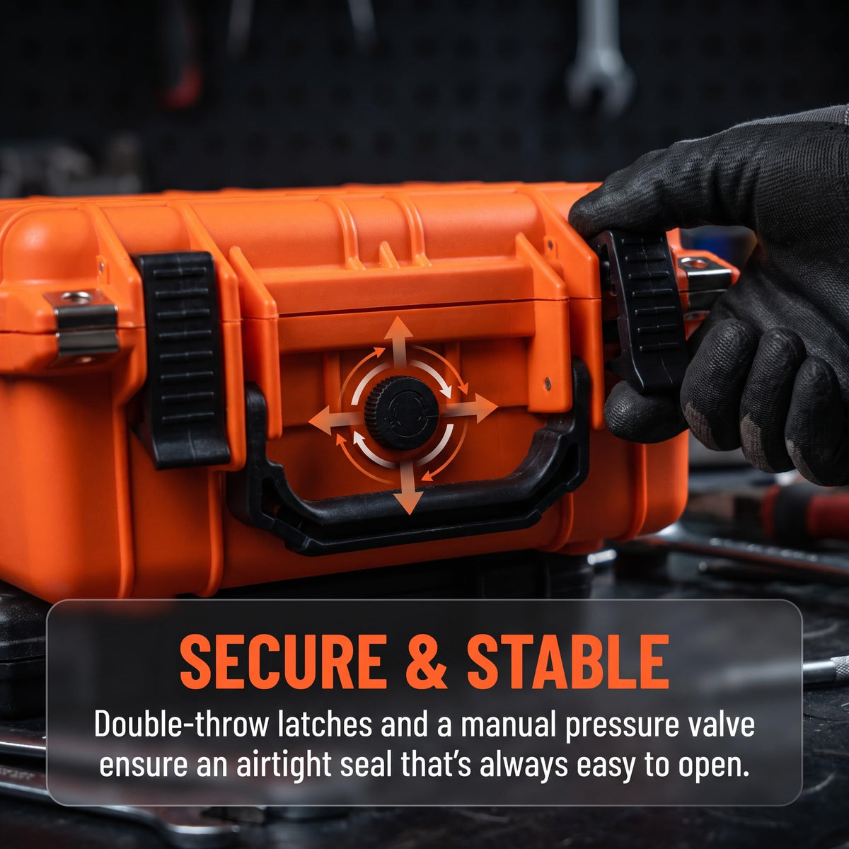 Portable IP67 Waterproof Protective Case with Customizable Foam O1967