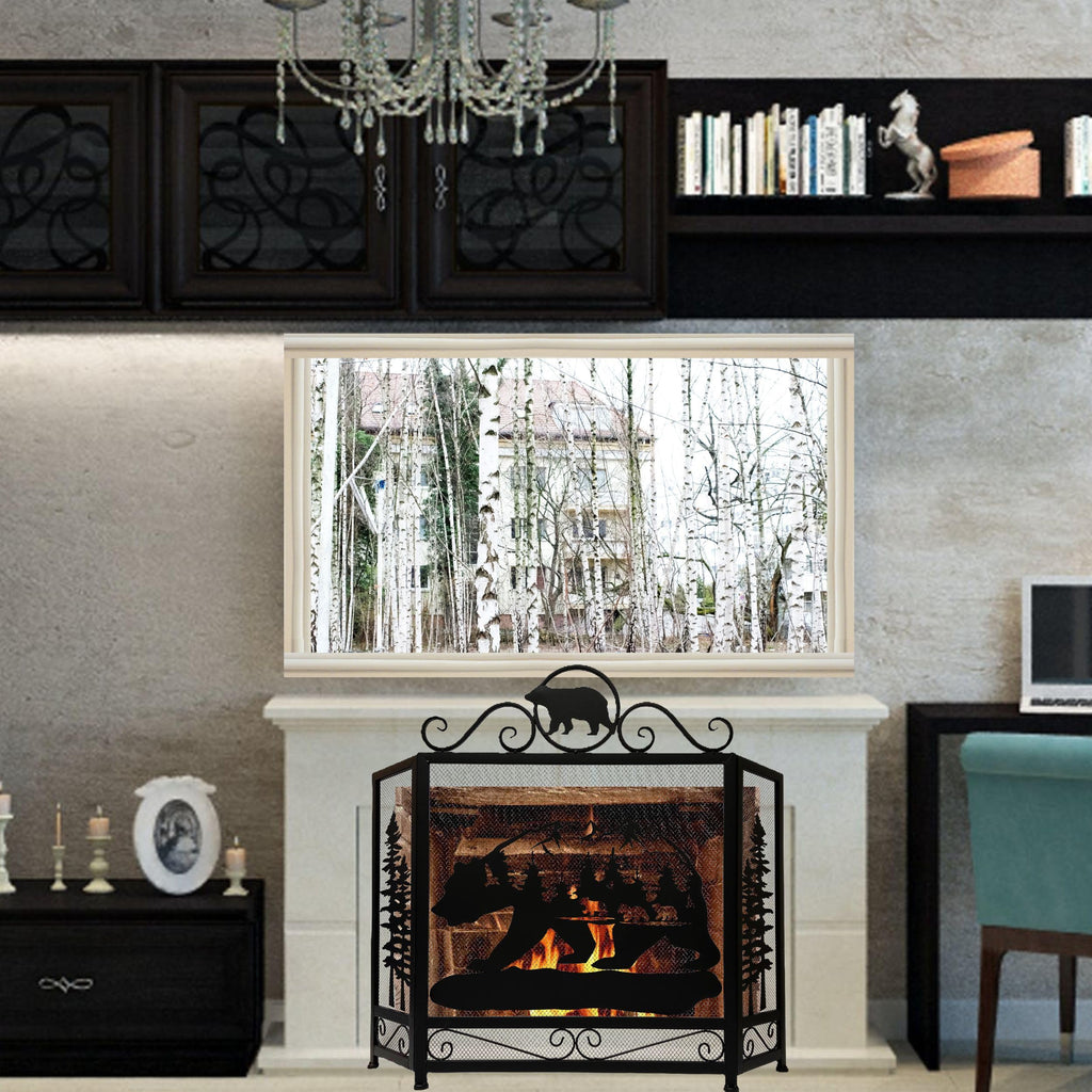 3-Panel Fireplace Screen R350