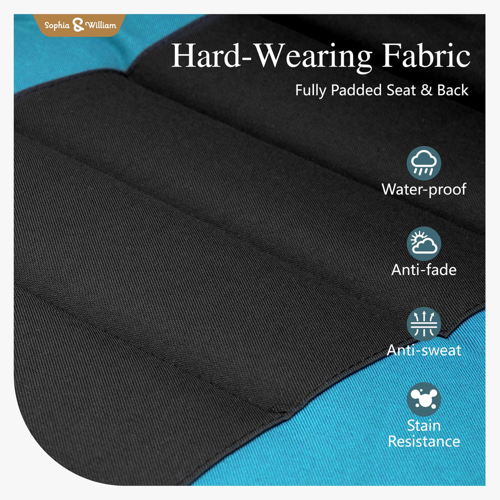 Aqua Padded Zero Gravity Chair Set of 2 Z209