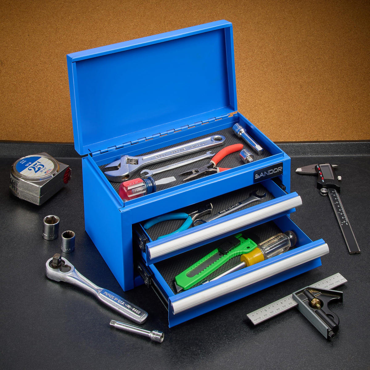 Blue Metal Tool Chest with 2 Drawers X96786