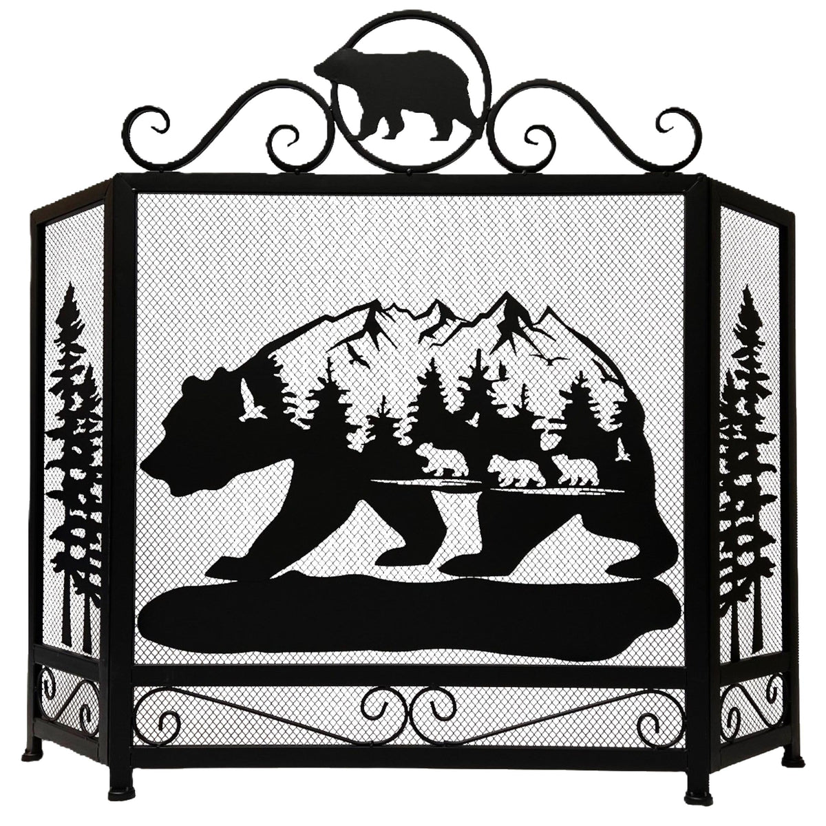 3-Panel Fireplace Screen R350