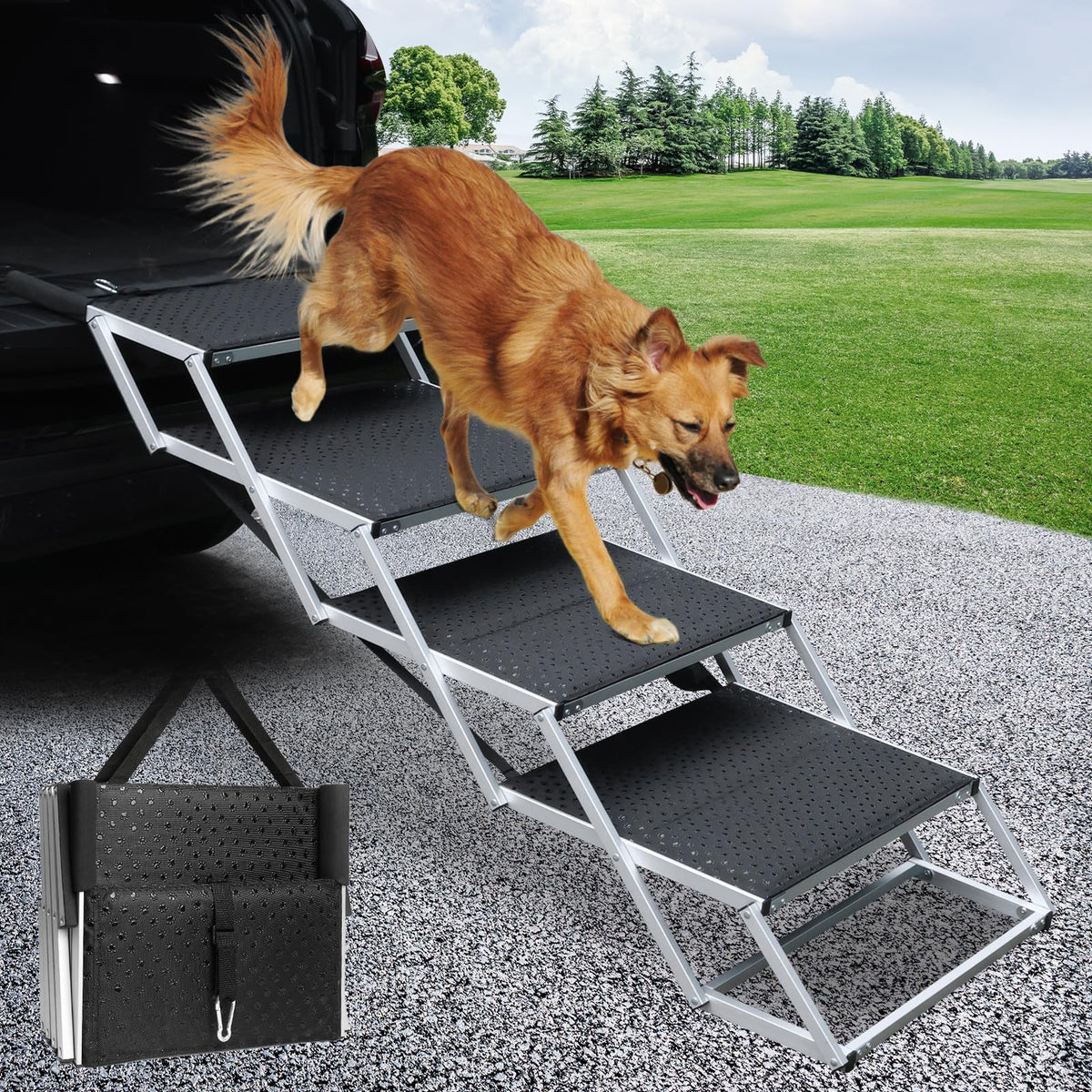 4-Step Non-Slip Pet Stairs R75104