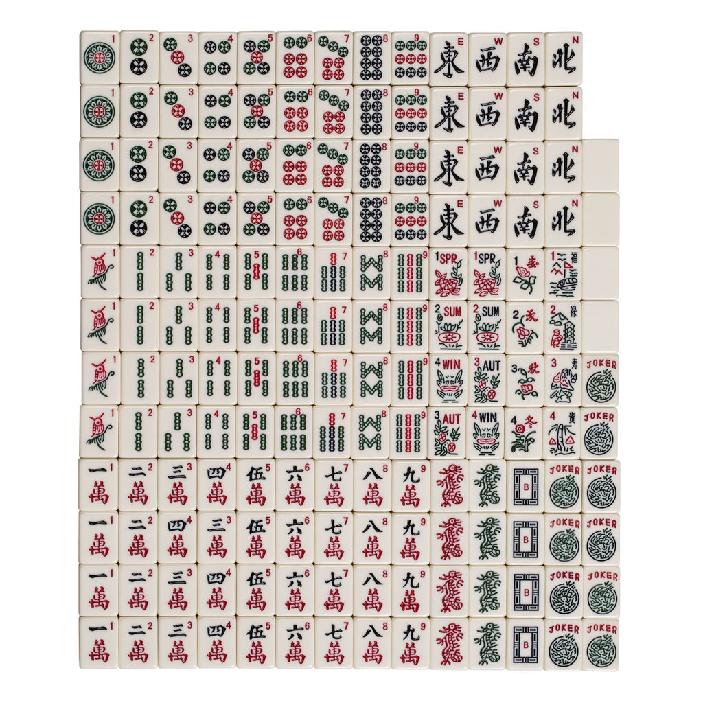 American Mahjong Set with Soft Case, Racks, Coins, Dice F966880