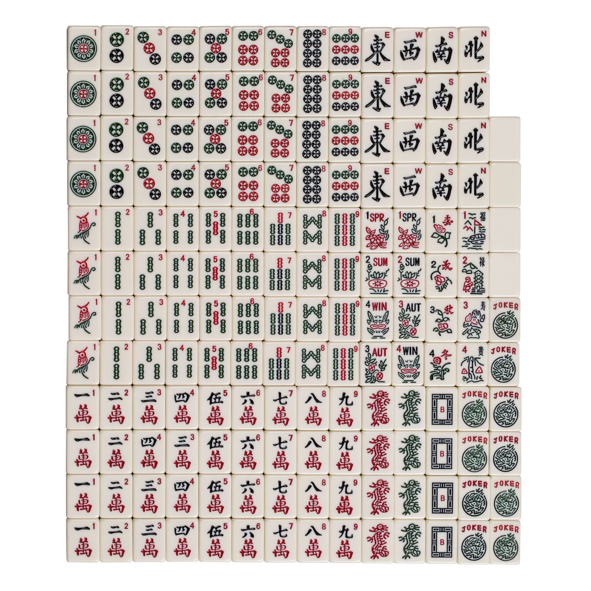 American Mahjong Set with Soft Case, Racks, Coins, Dice F966880